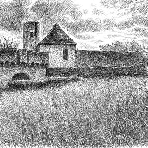 la-rue-chatelet-herbe - crayon